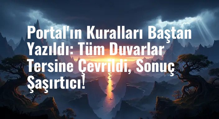 Portal'ın Kuralları Baştan Yazıldı: Tüm Duvarlar Tersine Çevrildi, Sonuç Şaşırtıcı!