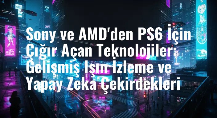 Sony ve AMD'den PS6 İçin Çığır Açan Teknolojiler: Gelişmiş Işın İzleme ve Yapay Zeka Çekirdekleri