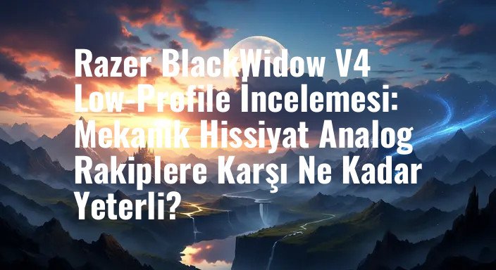 Razer BlackWidow V4 Low-Profile İncelemesi: Mekanik Hissiyat Analog Rakiplere Karşı Ne Kadar Yeterli?