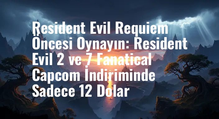 Resident Evil Requiem Öncesi Oynayın: Resident Evil 2 ve 7 Fanatical Capcom İndiriminde Sadece 12 Dolar