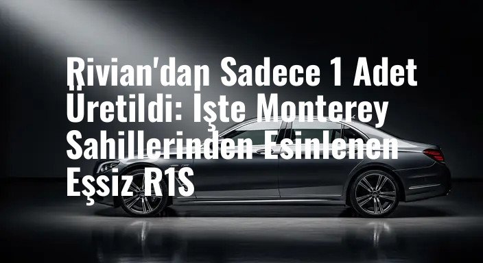 Rivian'dan Sadece 1 Adet Üretildi: İşte Monterey Sahillerinden Esinlenen Eşsiz R1S