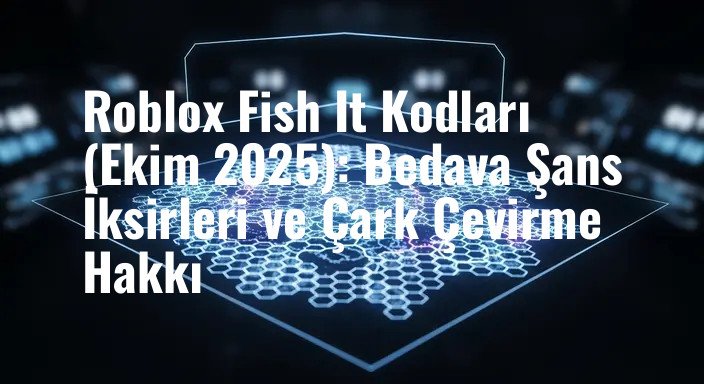 Roblox Fish It Kodları (Ekim 2025): Bedava Şans İksirleri ve Çark Çevirme Hakkı