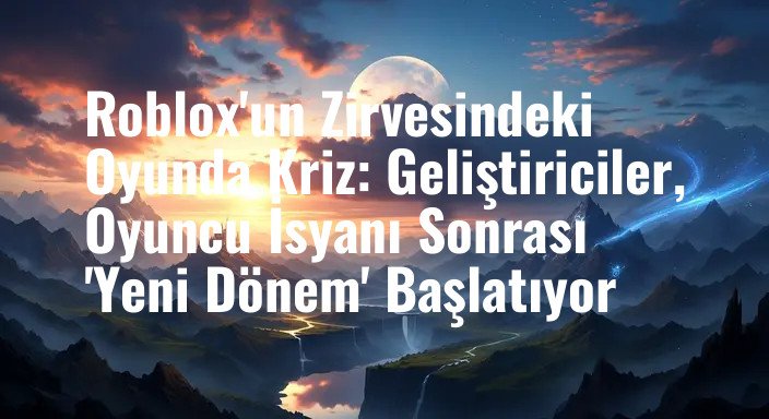 Roblox'un Zirvesindeki Oyunda Kriz: Geliştiriciler, Oyuncu İsyanı Sonrası 'Yeni Dönem' Başlatıyor