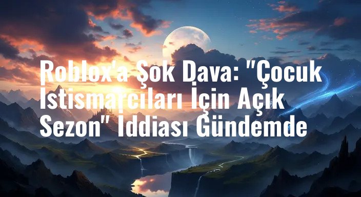 Roblox'a Şok Dava: "Çocuk İstismarcıları İçin Açık Sezon" İddiası Gündemde
