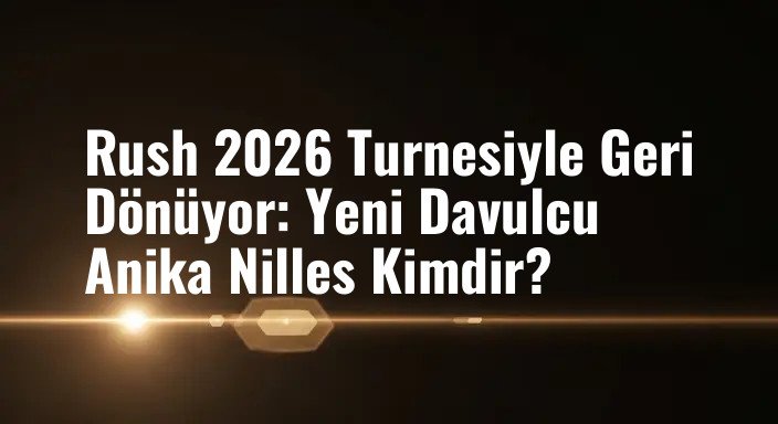 Rush 2026 Turnesiyle Geri Dönüyor: Yeni Davulcu Anika Nilles Kimdir?