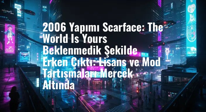 2006 Yapımı Scarface: The World Is Yours Beklenmedik Şekilde Erken Çıktı: Lisans ve Mod Tartışmaları Mercek Altında