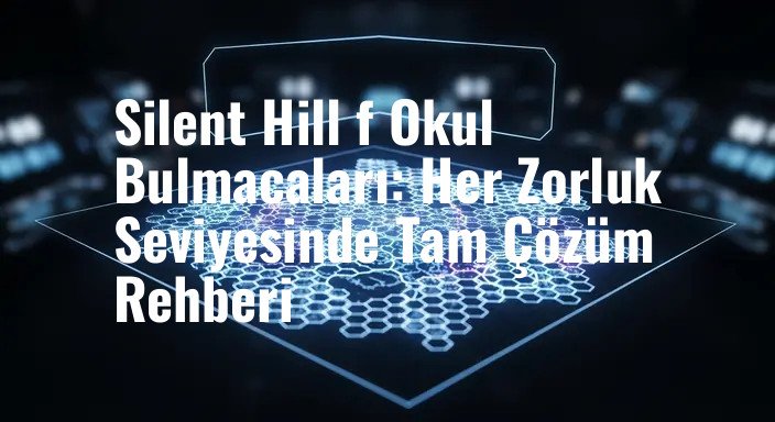 Silent Hill f Okul Bulmacaları: Her Zorluk Seviyesinde Tam Çözüm Rehberi