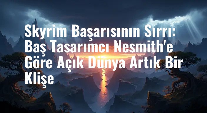 Skyrim Başarısının Sırrı: Baş Tasarımcı Nesmith'e Göre Açık Dünya Artık Bir Klişe