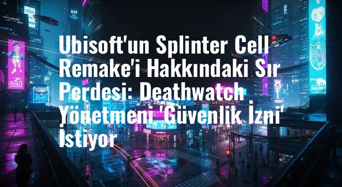 Ubisoft'un Splinter Cell Remake'i Hakkındaki Sır Perdesi: Deathwatch Yönetmeni 'Güvenlik İzni' İstiyor