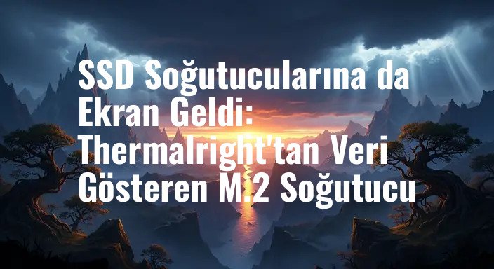 SSD Soğutucularına da Ekran Geldi: Thermalright'tan Veri Gösteren M.2 Soğutucu