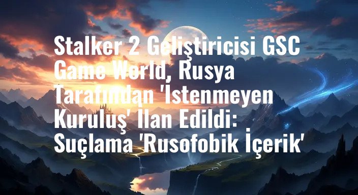 Stalker 2 Geliştiricisi GSC Game World, Rusya Tarafından 'İstenmeyen Kuruluş' İlan Edildi: Suçlama 'Rusofobik İçerik'