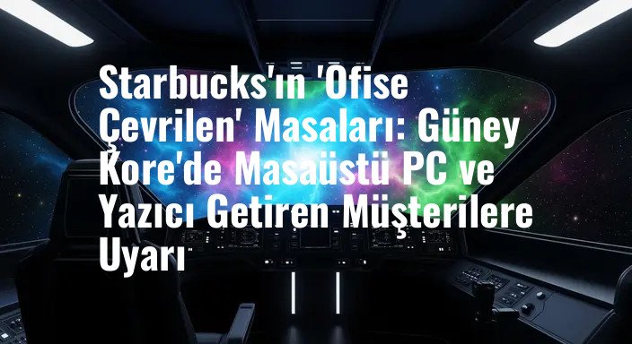 Starbucks'ın 'Ofise Çevrilen' Masaları: Güney Kore'de Masaüstü PC ve Yazıcı Getiren Müşterilere Uyarı