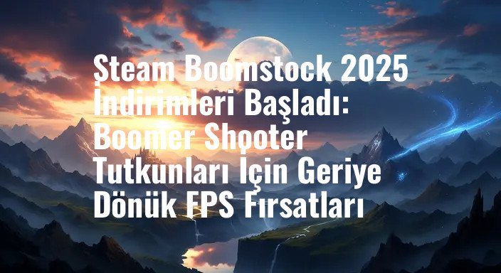 Steam Boomstock 2025 İndirimleri Başladı: Boomer Shooter Tutkunları İçin Geriye Dönük FPS Fırsatları