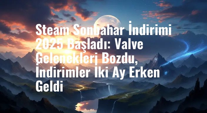 Steam Sonbahar İndirimi 2025 Başladı: Valve Gelenekleri Bozdu, İndirimler İki Ay Erken Geldi