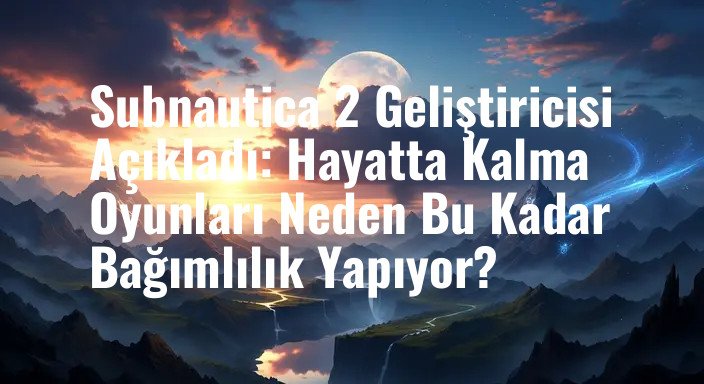 Subnautica 2 Geliştiricisi Açıkladı: Hayatta Kalma Oyunları Neden Bu Kadar Bağımlılık Yapıyor?