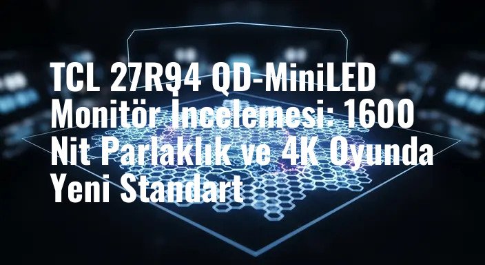 TCL 27R94 QD-MiniLED Monitör İncelemesi: 1600 Nit Parlaklık ve 4K Oyunda Yeni Standart