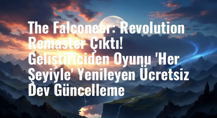 The Falconeer: Revolution Remaster Çıktı! Geliştiriciden Oyunu 'Her Şeyiyle' Yenileyen Ücretsiz Dev Güncelleme