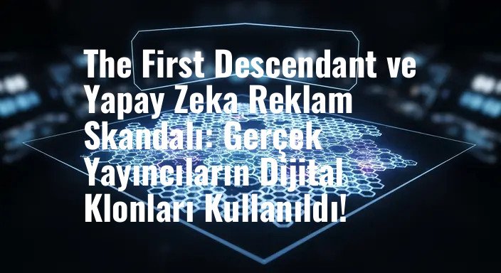 The First Descendant ve Yapay Zeka Reklam Skandalı: Gerçek Yayıncıların Dijital Klonları Kullanıldı!