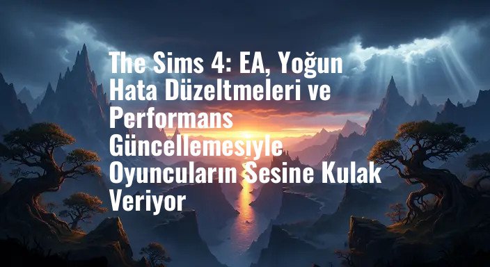 The Sims 4: EA, Yoğun Hata Düzeltmeleri ve Performans Güncellemesiyle Oyuncuların Sesine Kulak Veriyor