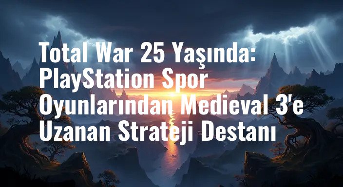 Total War 25 Yaşında: PlayStation Spor Oyunlarından Medieval 3'e Uzanan Strateji Destanı