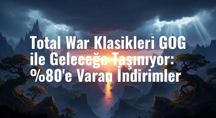 Total War Klasikleri GOG ile Geleceğe Taşınıyor: %80'e Varan İndirimler