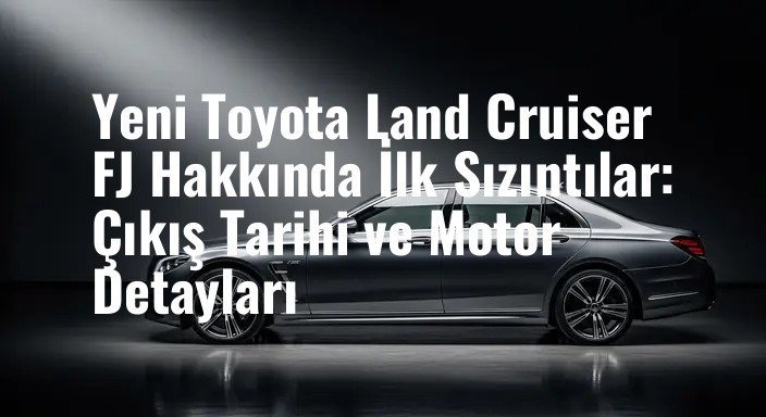 Yeni Toyota Land Cruiser FJ Hakkında İlk Sızıntılar: Çıkış Tarihi ve Motor Detayları