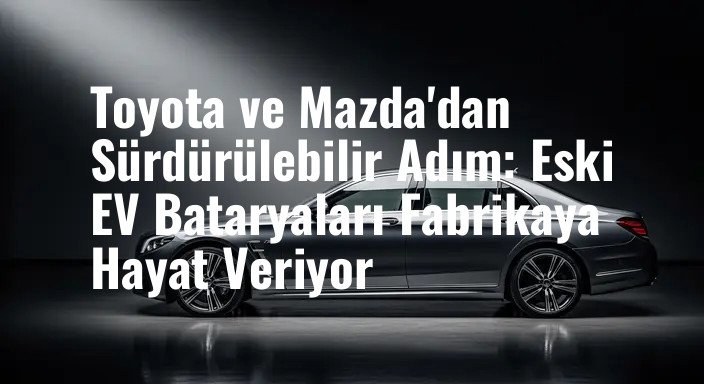 Toyota ve Mazda'dan Sürdürülebilir Adım: Eski EV Bataryaları Fabrikaya Hayat Veriyor