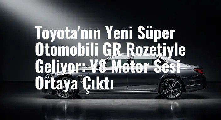 Toyota'nın Yeni Süper Otomobili GR Rozetiyle Geliyor: V8 Motor Sesi Ortaya Çıktı
