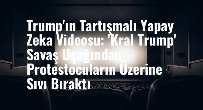 Trump'ın Tartışmalı Yapay Zeka Videosu: 'Kral Trump' Savaş Uçağından Protestocuların Üzerine Sıvı Bıraktı
