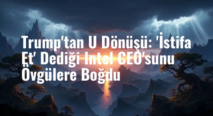 Trump'tan U Dönüşü: 'İstifa Et' Dediği Intel CEO'sunu Övgülere Boğdu