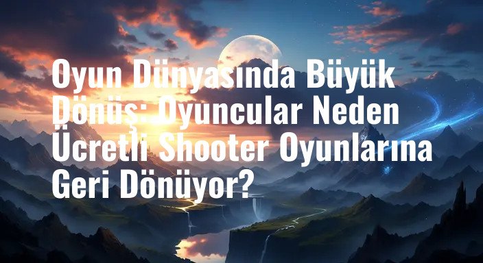 Oyun Dünyasında Büyük Dönüş: Oyuncular Neden Ücretli Shooter Oyunlarına Geri Dönüyor?
