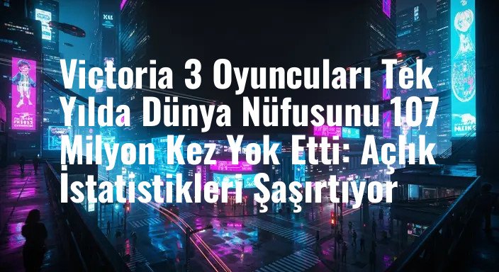Victoria 3 Oyuncuları Tek Yılda Dünya Nüfusunu 107 Milyon Kez Yok Etti: Açlık İstatistikleri Şaşırtıyor