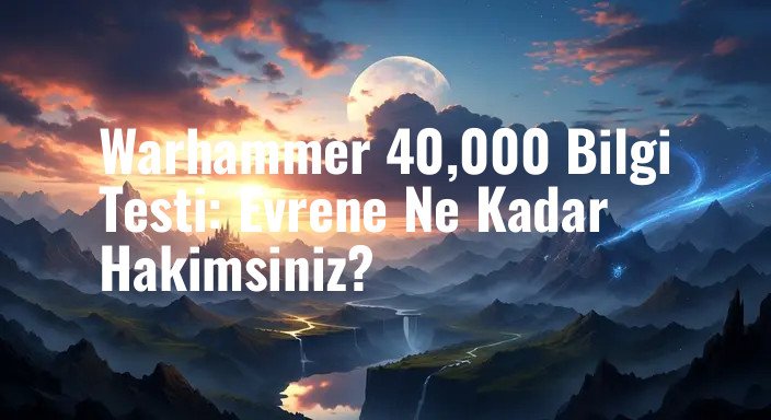 Warhammer 40,000 Bilgi Testi: Evrene Ne Kadar Hakimsiniz?