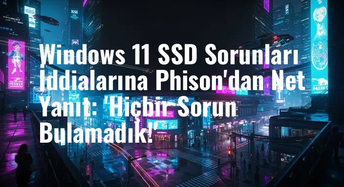 Windows 11 SSD Sorunları İddialarına Phison'dan Net Yanıt: 'Hiçbir Sorun Bulamadık!'