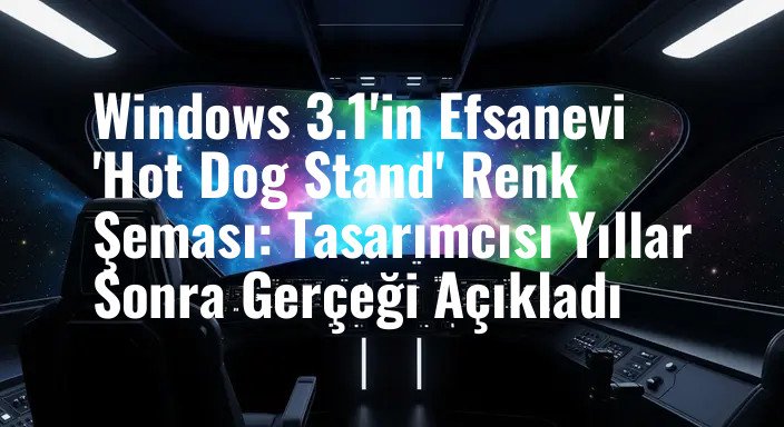 Windows 3.1'in Efsanevi 'Hot Dog Stand' Renk Şeması: Tasarımcısı Yıllar Sonra Gerçeği Açıkladı