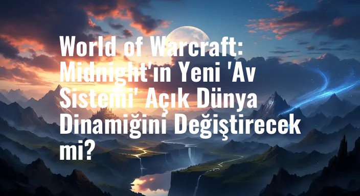 World of Warcraft: Midnight'ın Yeni 'Av Sistemi' Açık Dünya Dinamiğini Değiştirecek mi?