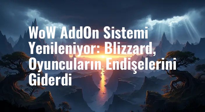 WoW AddOn Sistemi Yenileniyor: Blizzard, Oyuncuların Endişelerini Giderdi