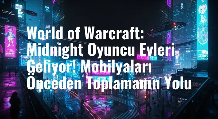 World of Warcraft: Midnight Oyuncu Evleri Geliyor! Mobilyaları Önceden Toplamanın Yolu
