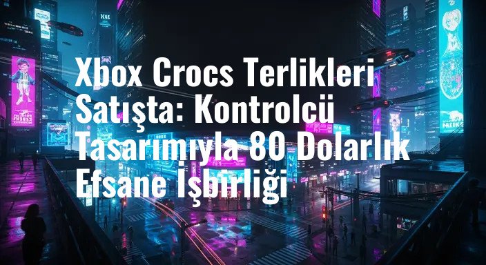 Xbox Crocs Terlikleri Satışta: Kontrolcü Tasarımıyla 80 Dolarlık Efsane İşbirliği