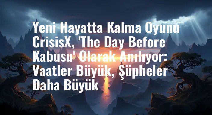 Yeni Hayatta Kalma Oyunu CrisisX, 'The Day Before Kabusu' Olarak Anılıyor: Vaatler Büyük, Şüpheler Daha Büyük