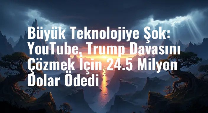 Büyük Teknolojiye Şok: YouTube, Trump Davasını Çözmek İçin 24.5 Milyon Dolar Ödedi