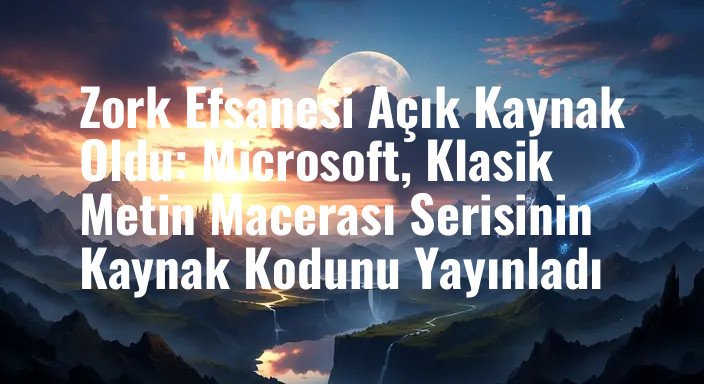Zork Efsanesi Açık Kaynak Oldu: Microsoft, Klasik Metin Macerası Serisinin Kaynak Kodunu Yayınladı